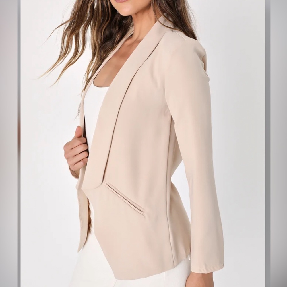 Lulus Tan Polyester Blazer/Cardigan
